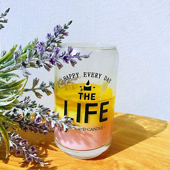 NEW 13.75oz Aromatherapy Candle with 3 Fragrances -Lemon, English Pear - Picture 3 of 6